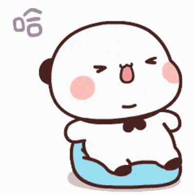 Cartoon Panda Making Funny Face GIF
