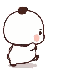 Cartoon Panda Walking Sticker