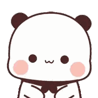 Cartoon Panda Wearing Tie And Bow Tie Sticker