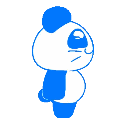 Cartoon Panda With Big Nose Sticker