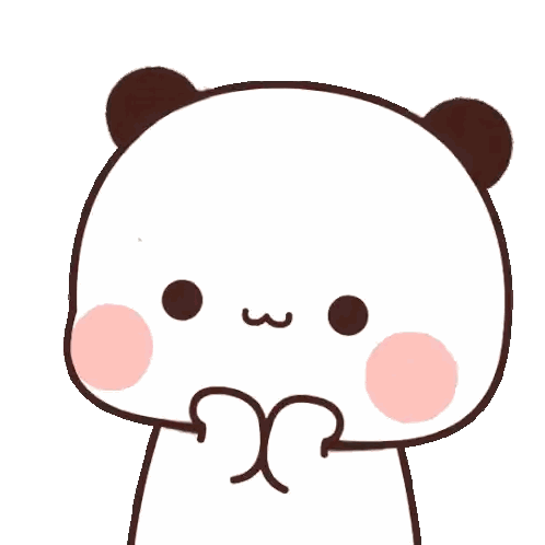 Cartoon Panda With Bow Sticker