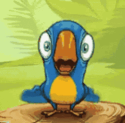 Cartoon Parrot Dancing GIF