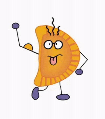 Cartoon Pastry With Arms And Legs GIF