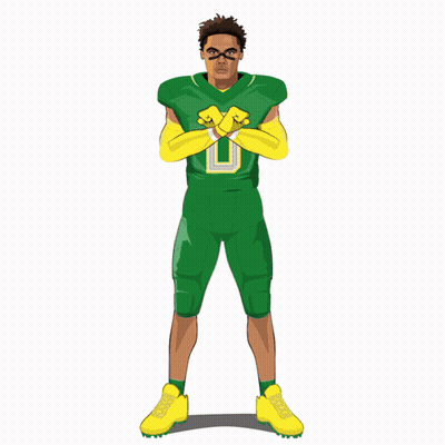 Cartoon Patriots Football Player GIF