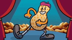 Cartoon Peanut Cute Dancing GIF
