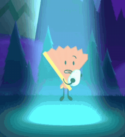 Cartoon Pencil Holding Microphone GIF