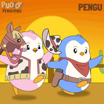 Cartoon Penguin Balancing Cup Find The Puggy GIF