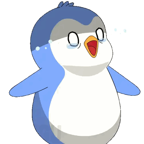 Cartoon Penguin Crying Pingu Sticker