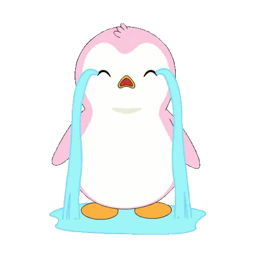 Cartoon Penguin In Sunglasses And Blue Jacket Sticker