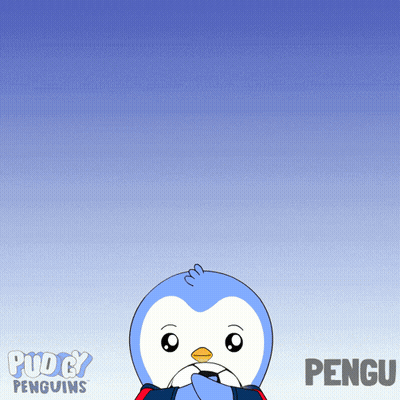 Cartoon Penguin Named Pengu GIF