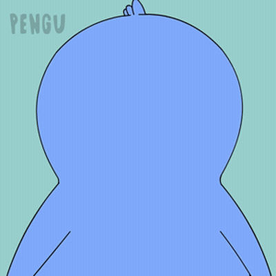 Cartoon Penguin Saying Hey GIF