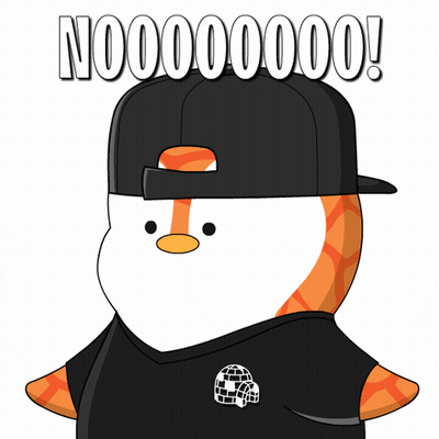 Cartoon Penguin Saying Noo GIF