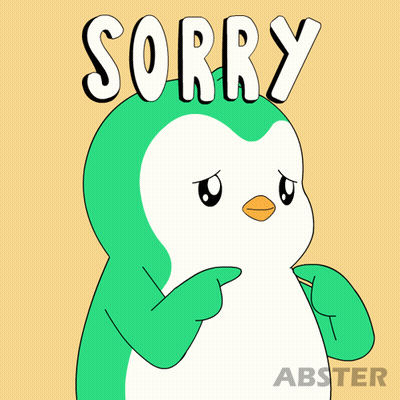 Cartoon Penguin Saying Sorry GIF