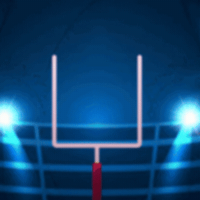 Cartoon Penguin Standing Next To Football GIF