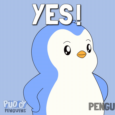 Cartoon Penguin Thumbs Up Saying Yes GIF