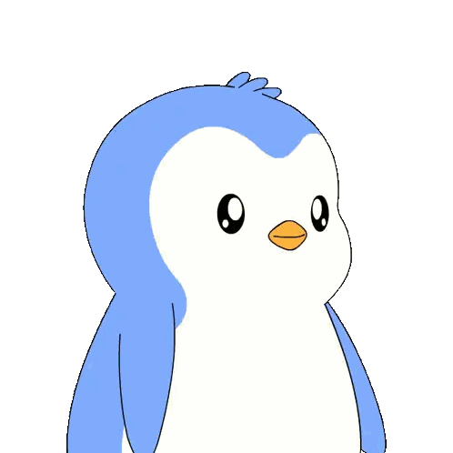 Cartoon Penguin Thumbs Up With Five Stars Sticker
