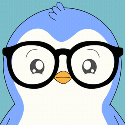 Cartoon Penguin Wearing Glasses GIF