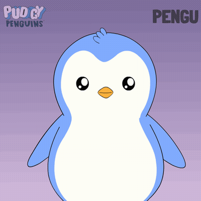 Cartoon Penguin With Name Pengu GIF