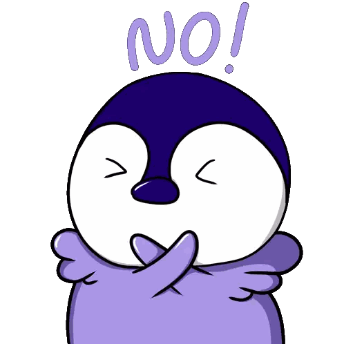 Cartoon Penguin With No Sticker
