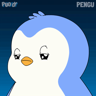Cartoon Penguin With Puddy GIF