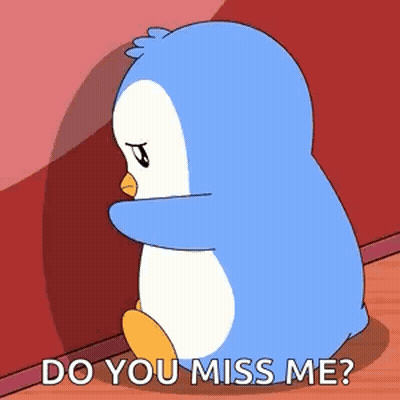 Cartoon Penguins Hugging Do You Miss Me GIF