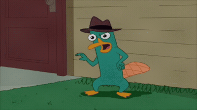 Cartoon Perry The Platypus Wearing Hat GIF