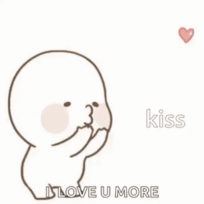 Cartoon Person Blowing Kiss With Hearts GIF