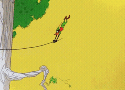 Cartoon Person Climbing Tree GIF