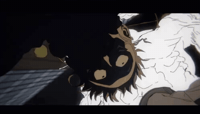 Cartoon Person Close Up With Mask GIF