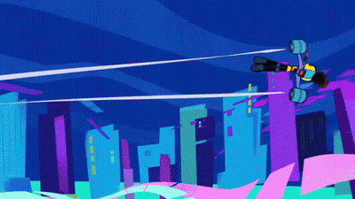 Cartoon Person Flying In Air GIF
