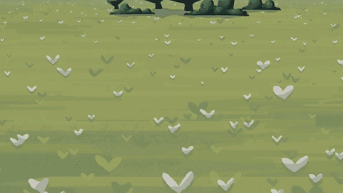Cartoon Person Holding Flower GIF