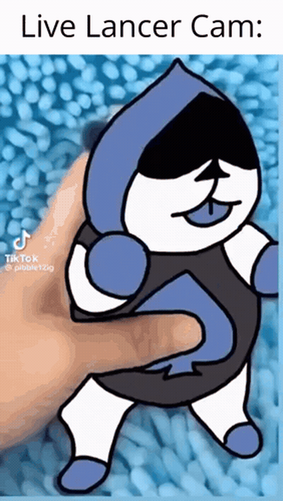 Cartoon Person Holding Stuffed Animal Live Lancer Cam GIF