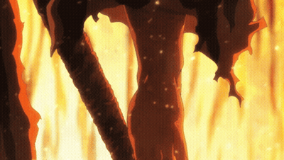 Cartoon Person In Fire GIF