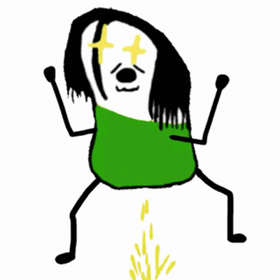 Cartoon Person In Green Shirt GIF