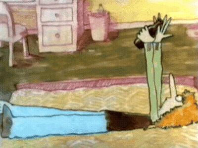 Cartoon Person Laying On Floor With Feet Up GIF