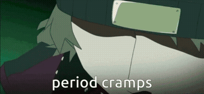 Cartoon Person Period Cramps GIF