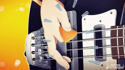 Cartoon Person Playing Guitar GIF