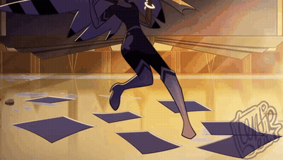 Cartoon Person Running With Luke Watermark GIF