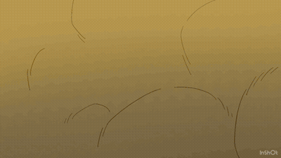 Cartoon Person Standing Before Inshot Wall GIF