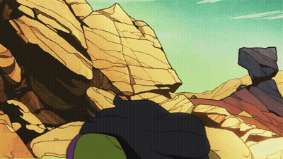 Cartoon Person Standing On A Rock GIF
