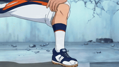 Cartoon Person Wearing New Balance Sneakers GIF