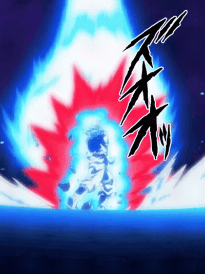 Cartoon Person With Blue And Red Explosion GIF