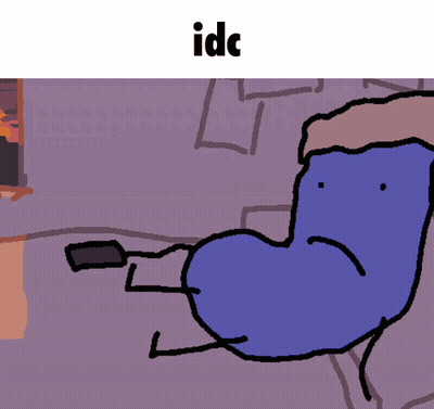 Cartoon Person With IDC GIF