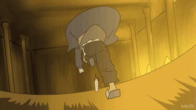 Cartoon Person With Inshot Text GIF