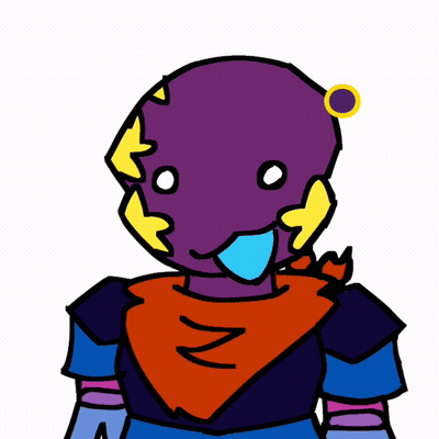 Cartoon Person With Yellow Lightning Bolt GIF