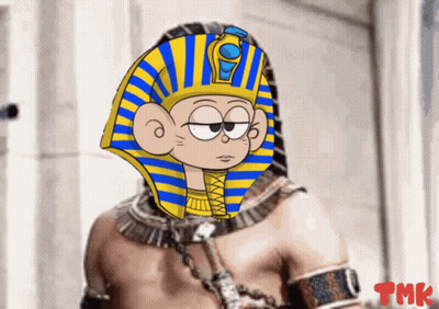Cartoon Pharaoh With TMK GIF