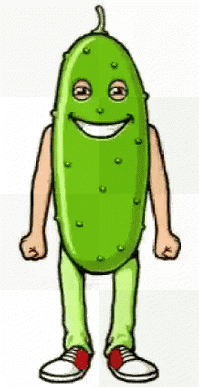 Cartoon Pickle With Arms and Legs