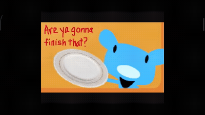 Cartoon Piddes With Pen In Kitchen Saying To Finish That GIF