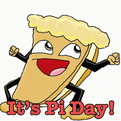 Cartoon Pie It's Pi Day GIF