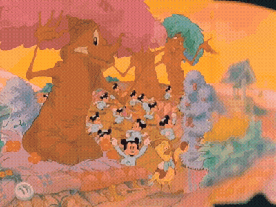Cartoon Pig And Skunk GIF